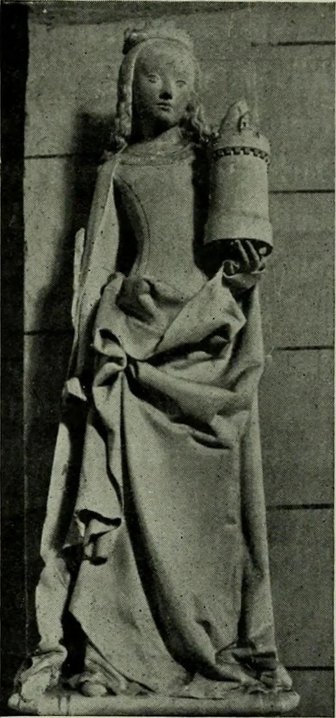 An illustration from L'art religieux de la fin du moyen âge en France; étude sur l'iconographie du moyen âge et sur ses sources d'inspiration;, 1908, leaf 204