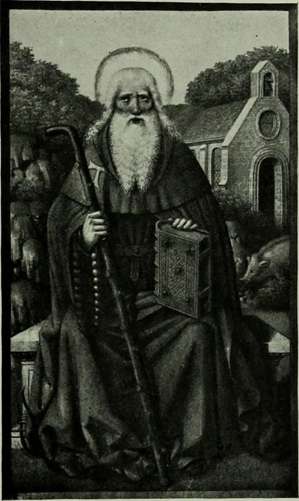 An illustration from L'art religieux de la fin du moyen âge en France; étude sur l'iconographie du moyen âge et sur ses sources d'inspiration;, 1908, leaf 212