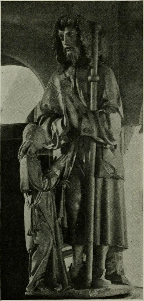 An illustration from L'art religieux de la fin du moyen âge en France; étude sur l'iconographie du moyen âge et sur ses sources d'inspiration;, 1908, leaf 213