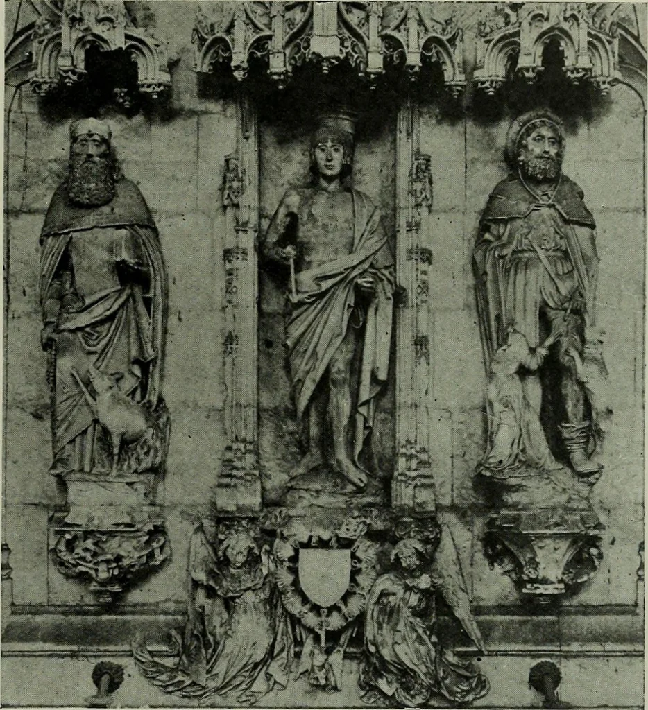 An illustration from L'art religieux de la fin du moyen âge en France; étude sur l'iconographie du moyen âge et sur ses sources d'inspiration;, 1908, leaf 214