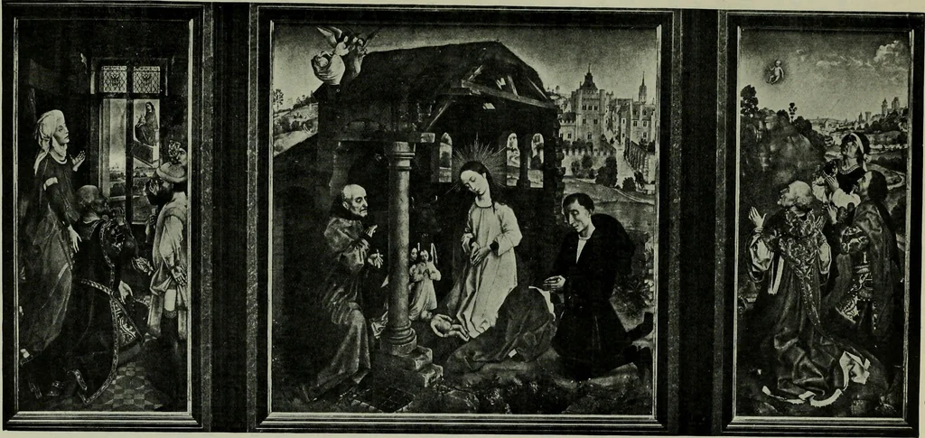 An illustration from L'art religieux de la fin du moyen âge en France; étude sur l'iconographie du moyen âge et sur ses sources d'inspiration;, 1908, leaf 22