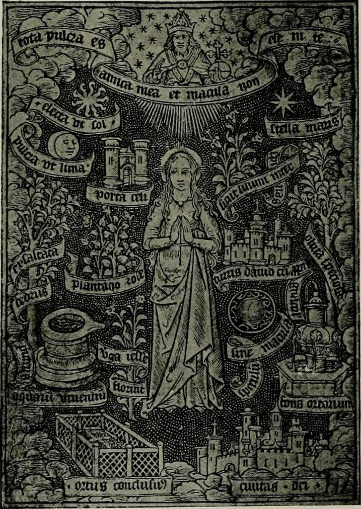 An illustration from L'art religieux de la fin du moyen âge en France; étude sur l'iconographie du moyen âge et sur ses sources d'inspiration;, 1908, leaf 233