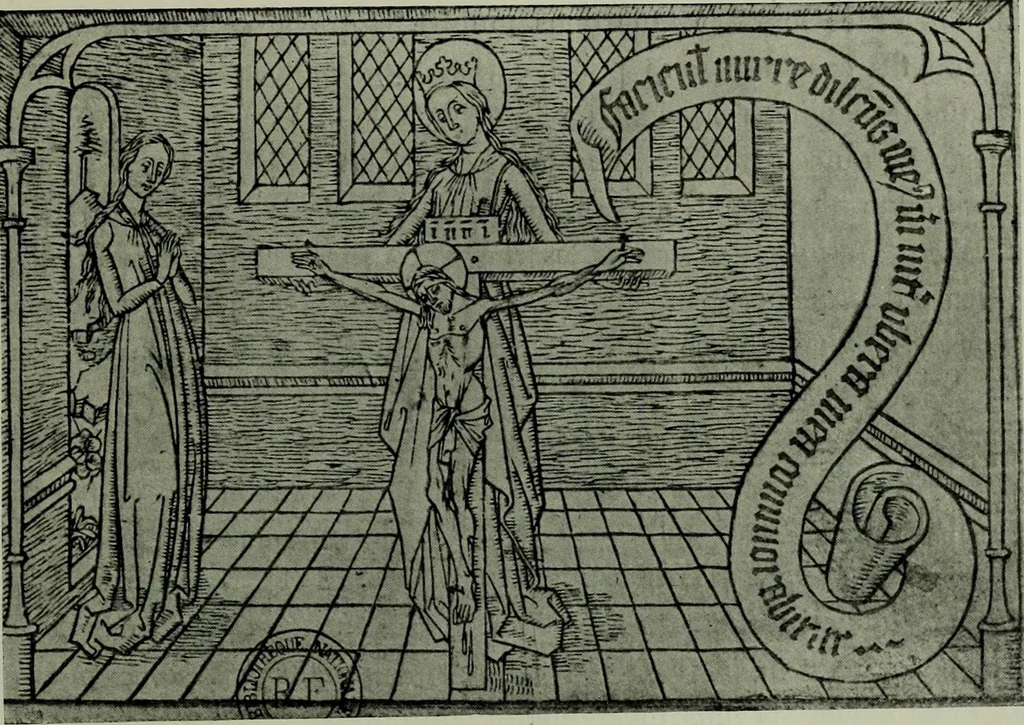 An illustration from L'art religieux de la fin du moyen âge en France; étude sur l'iconographie du moyen âge et sur ses sources d'inspiration;, 1908, leaf 234