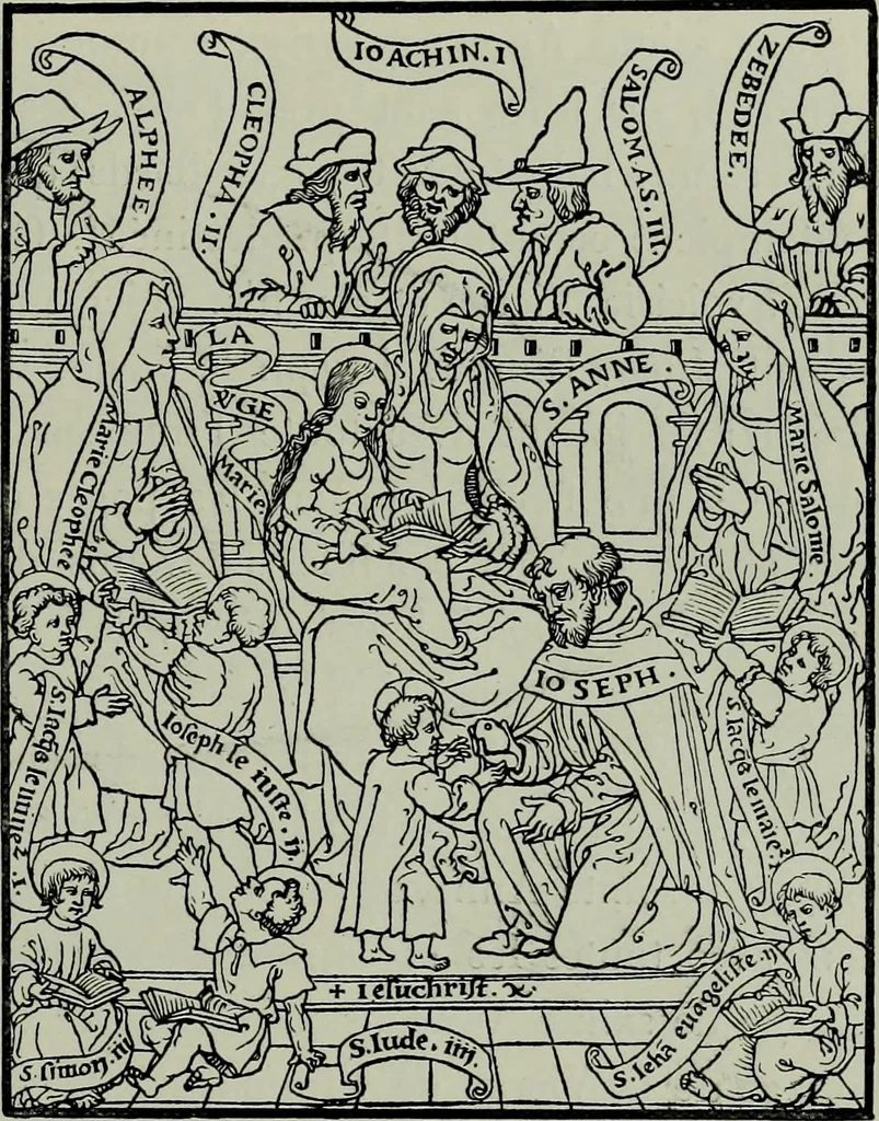 An illustration from L'art religieux de la fin du moyen âge en France; étude sur l'iconographie du moyen âge et sur ses sources d'inspiration;, 1908, leaf 240