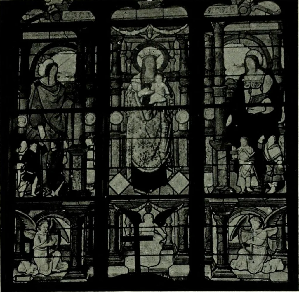 An illustration from L'art religieux de la fin du moyen âge en France; étude sur l'iconographie du moyen âge et sur ses sources d'inspiration;, 1908, leaf 242