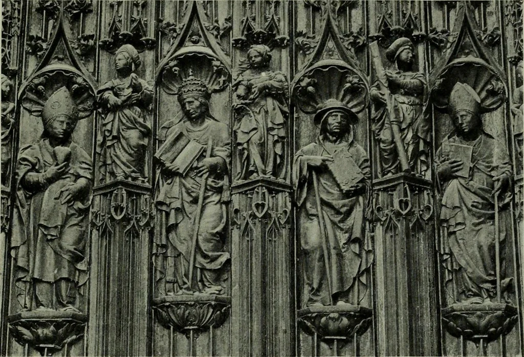 An illustration from L'art religieux de la fin du moyen âge en France; étude sur l'iconographie du moyen âge et sur ses sources d'inspiration;, 1908, leaf 248