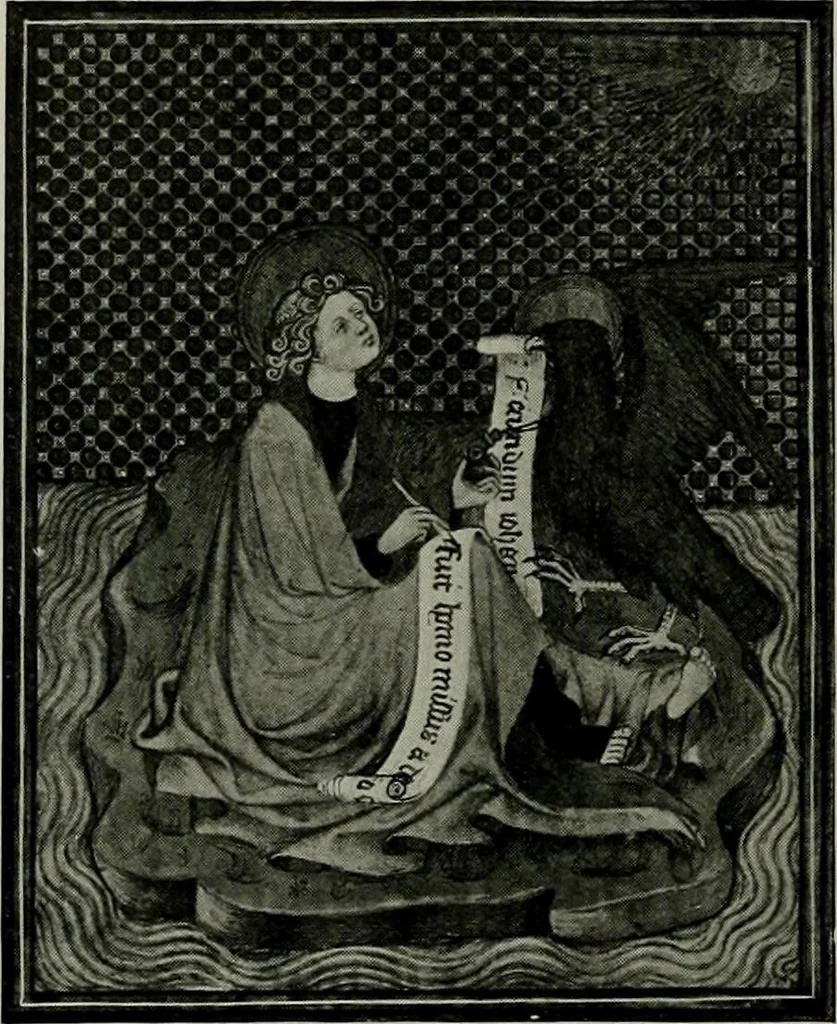 An illustration from L'art religieux de la fin du moyen âge en France; étude sur l'iconographie du moyen âge et sur ses sources d'inspiration;, 1908, leaf 253