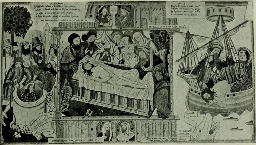 An illustration from L'art religieux de la fin du moyen âge en France; étude sur l'iconographie du moyen âge et sur ses sources d'inspiration;, 1908, leaf 266