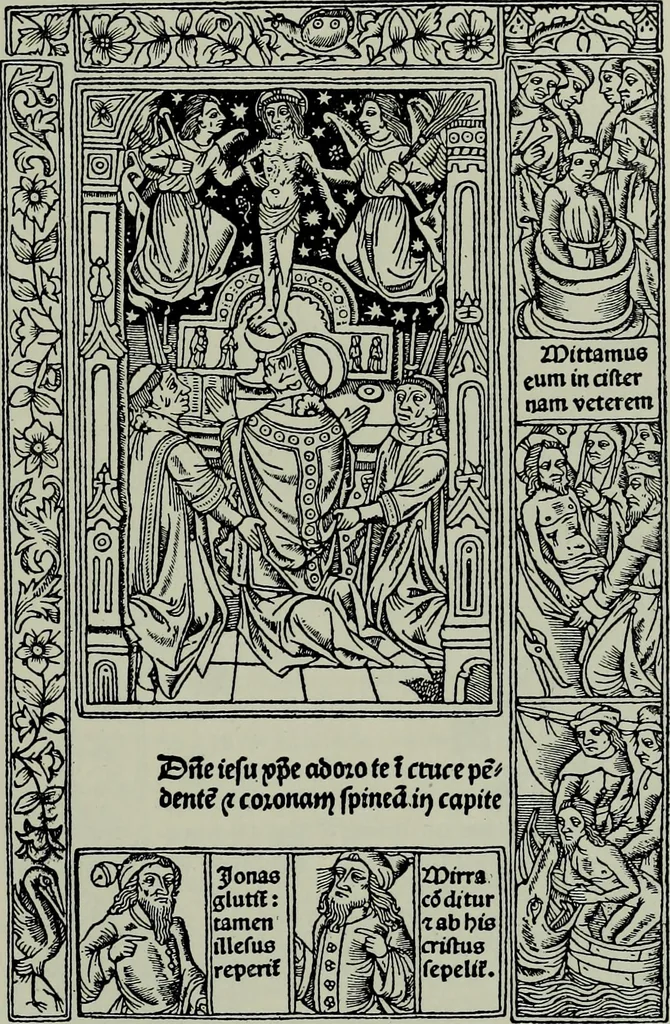 An illustration from L'art religieux de la fin du moyen âge en France; étude sur l'iconographie du moyen âge et sur ses sources d'inspiration;, 1908, leaf 270