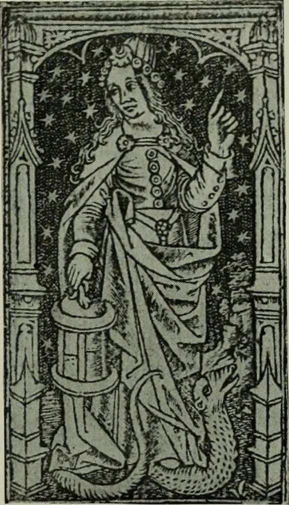 An illustration from L'art religieux de la fin du moyen âge en France; étude sur l'iconographie du moyen âge et sur ses sources d'inspiration;, 1908, leaf 300