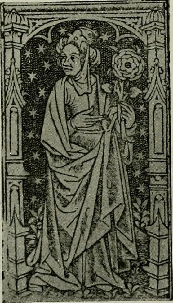 An illustration from L'art religieux de la fin du moyen âge en France; étude sur l'iconographie du moyen âge et sur ses sources d'inspiration;, 1908, leaf 301