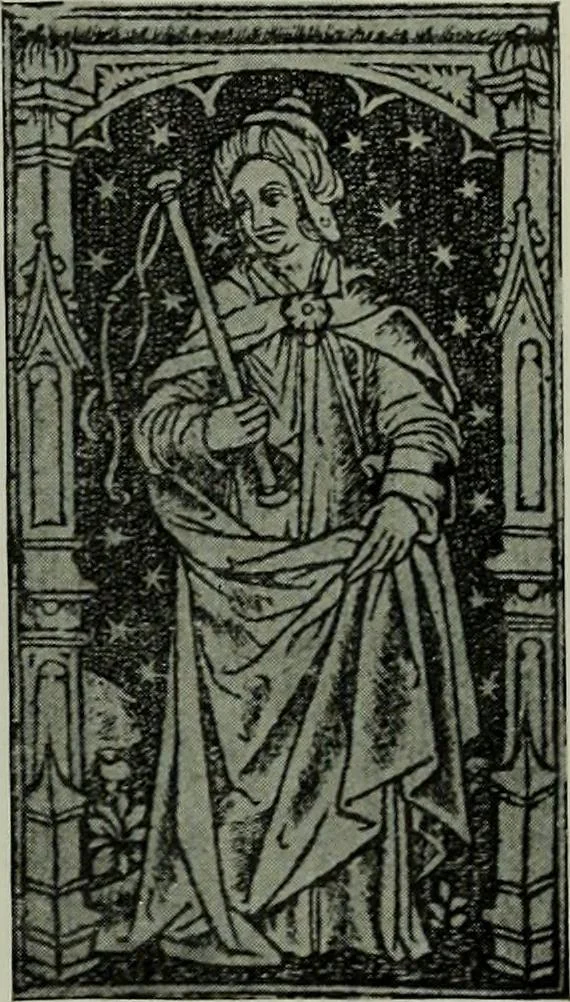 An illustration from L'art religieux de la fin du moyen âge en France; étude sur l'iconographie du moyen âge et sur ses sources d'inspiration;, 1908, leaf 304