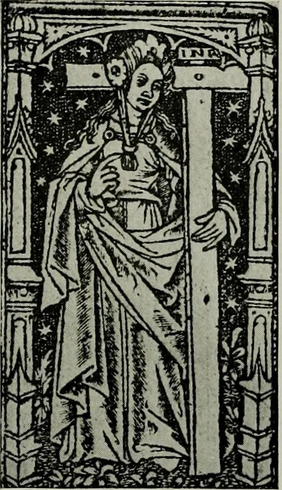 An illustration from L'art religieux de la fin du moyen âge en France; étude sur l'iconographie du moyen âge et sur ses sources d'inspiration;, 1908, leaf 305