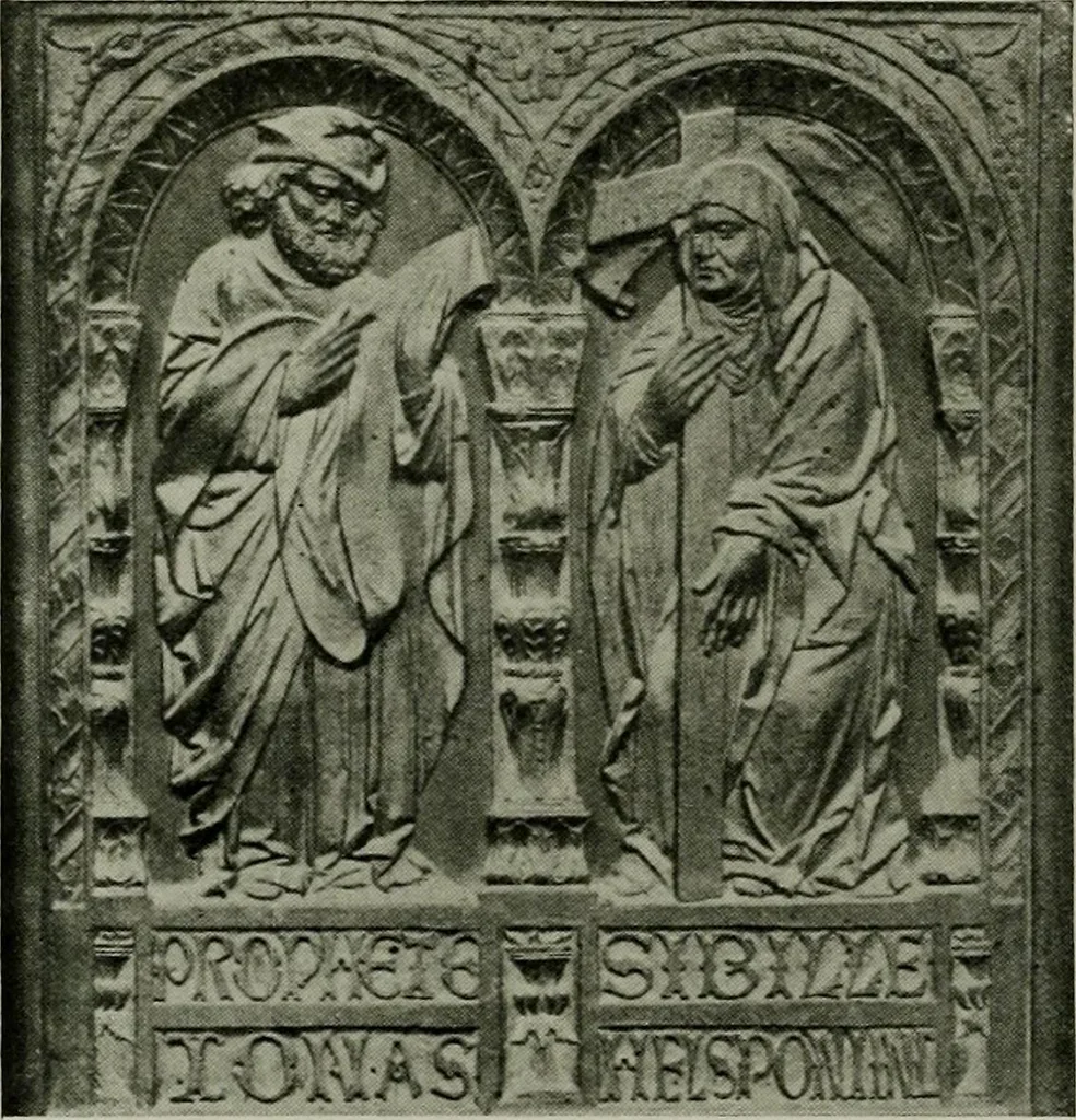 An illustration from L'art religieux de la fin du moyen âge en France; étude sur l'iconographie du moyen âge et sur ses sources d'inspiration;, 1908, leaf 307