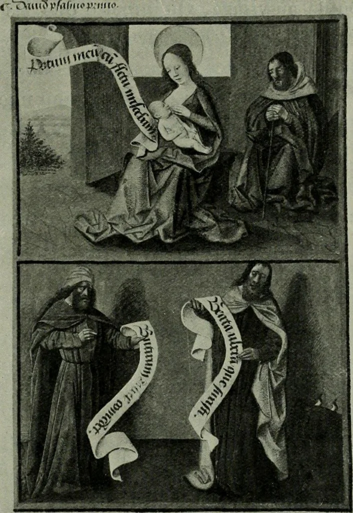 An illustration from L'art religieux de la fin du moyen âge en France; étude sur l'iconographie du moyen âge et sur ses sources d'inspiration;, 1908, leaf 308