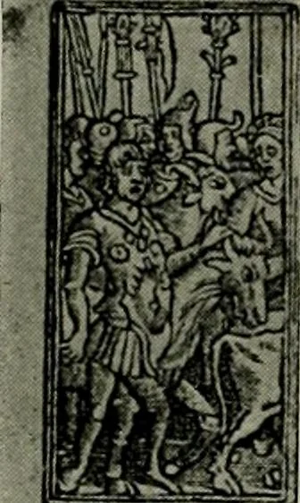 An illustration from L'art religieux de la fin du moyen âge en France; étude sur l'iconographie du moyen âge et sur ses sources d'inspiration;, 1908, leaf 311