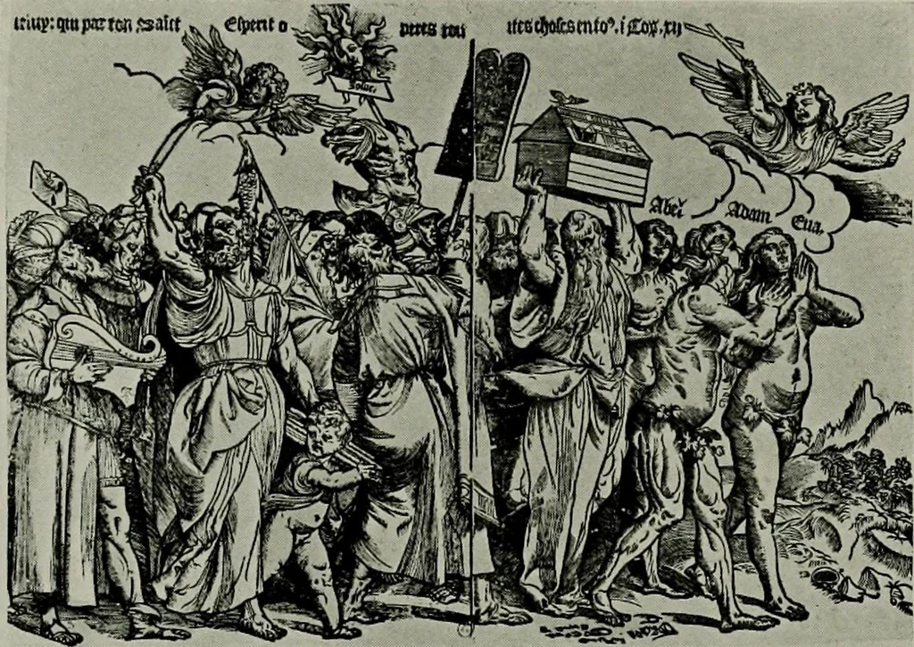 An illustration from L'art religieux de la fin du moyen âge en France; étude sur l'iconographie du moyen âge et sur ses sources d'inspiration;, 1908, leaf 313