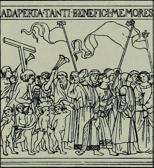 An illustration from L'art religieux de la fin du moyen âge en France; étude sur l'iconographie du moyen âge et sur ses sources d'inspiration;, 1908, leaf 314