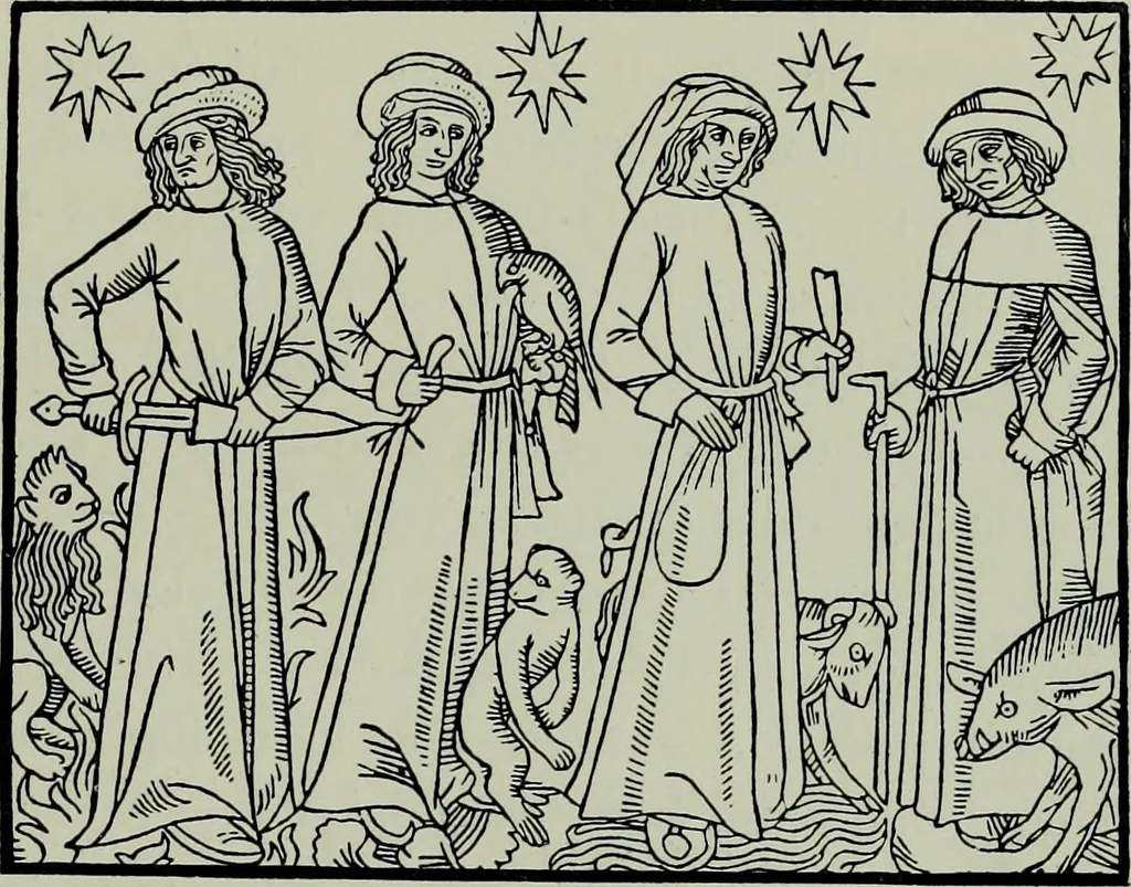 An illustration from L'art religieux de la fin du moyen âge en France; étude sur l'iconographie du moyen âge et sur ses sources d'inspiration;, 1908, leaf 332