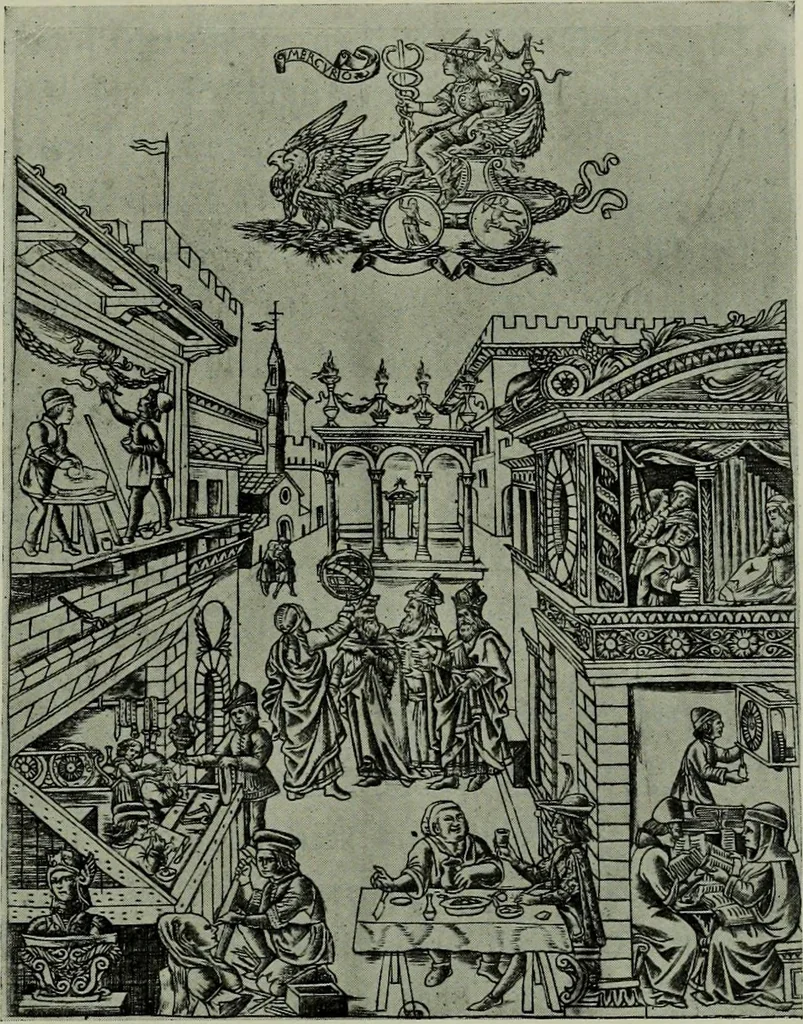 An illustration from L'art religieux de la fin du moyen âge en France; étude sur l'iconographie du moyen âge et sur ses sources d'inspiration;, 1908, leaf 334