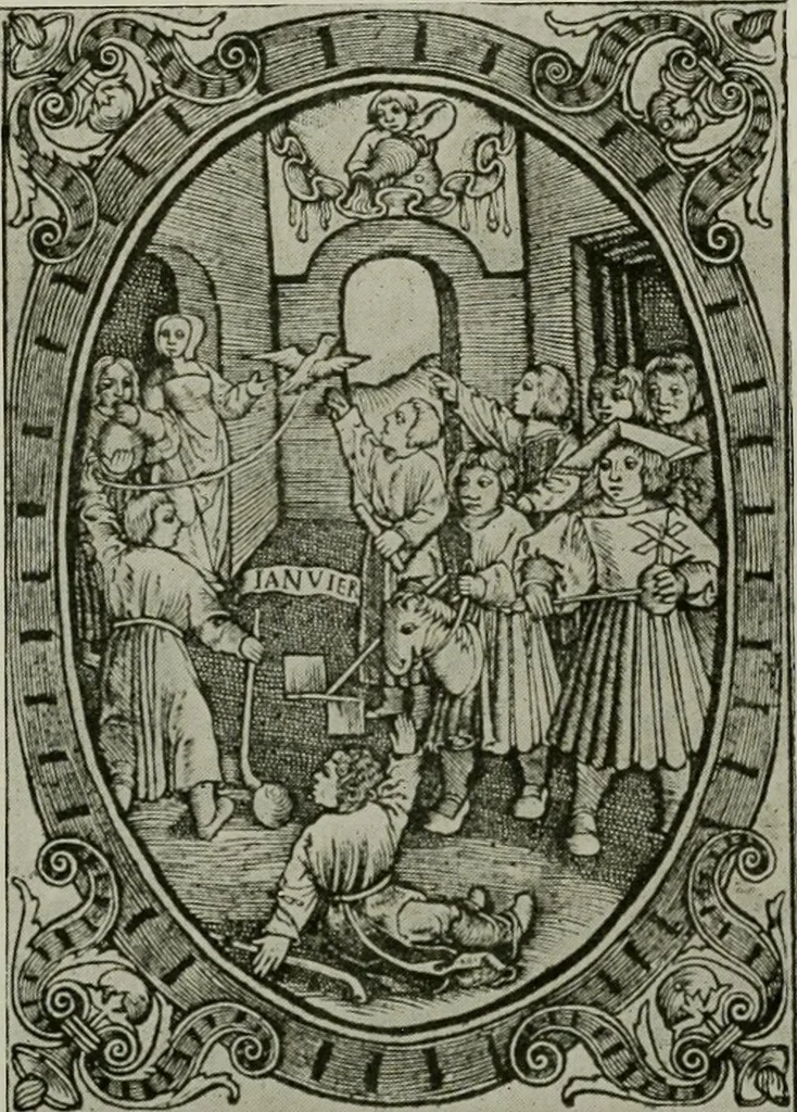 An illustration from L'art religieux de la fin du moyen âge en France; étude sur l'iconographie du moyen âge et sur ses sources d'inspiration;, 1908, leaf 339