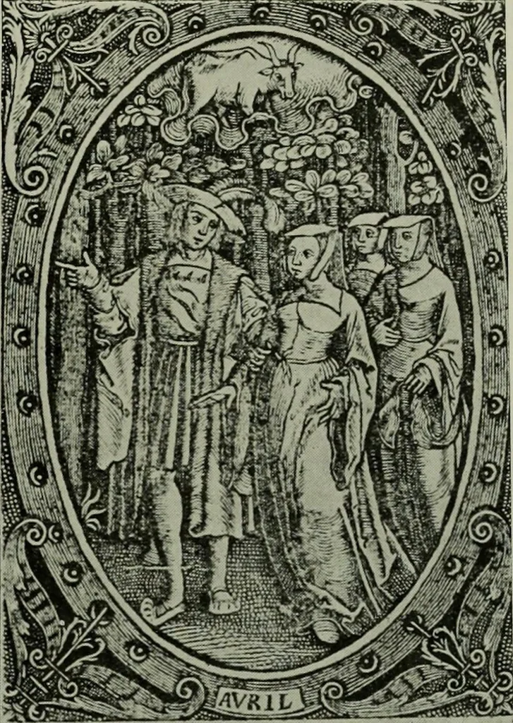 An illustration from L'art religieux de la fin du moyen âge en France; étude sur l'iconographie du moyen âge et sur ses sources d'inspiration;, 1908, leaf 340
