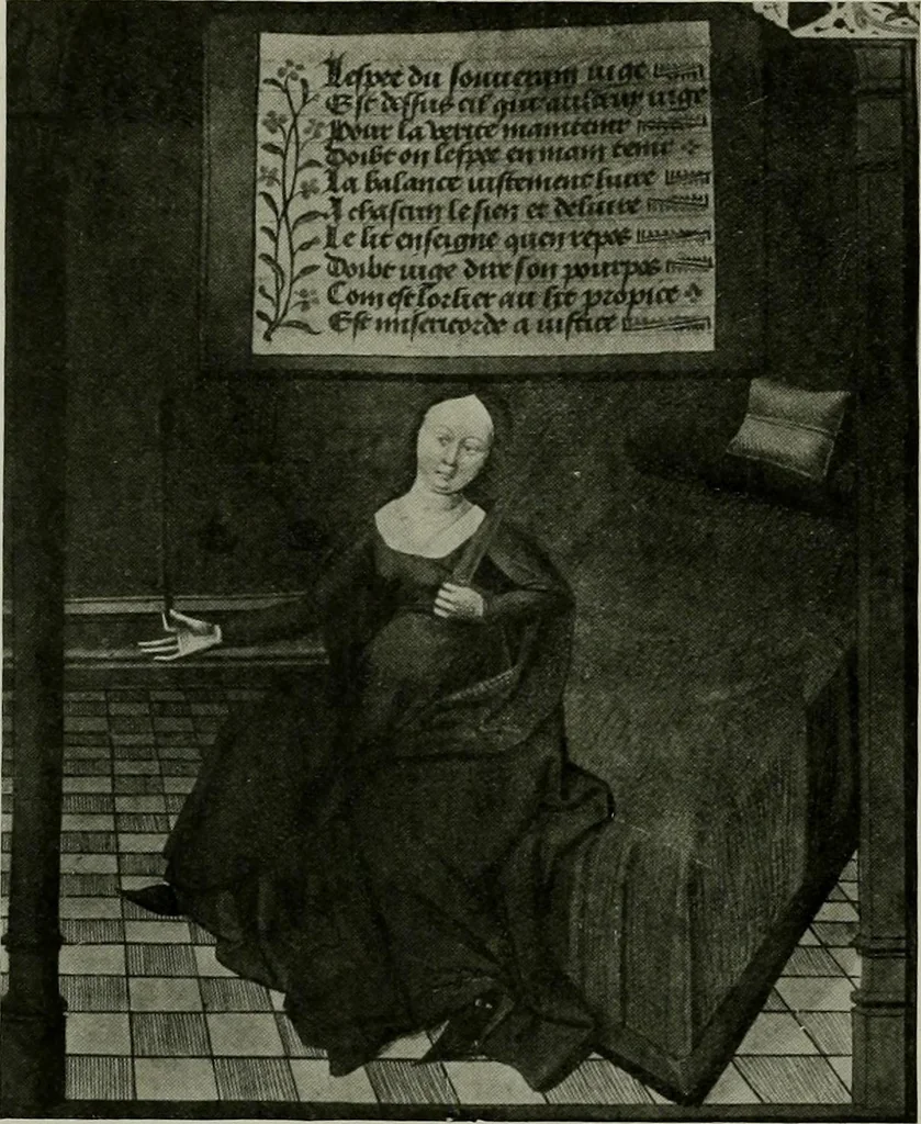 An illustration from L'art religieux de la fin du moyen âge en France; étude sur l'iconographie du moyen âge et sur ses sources d'inspiration;, 1908, leaf 349