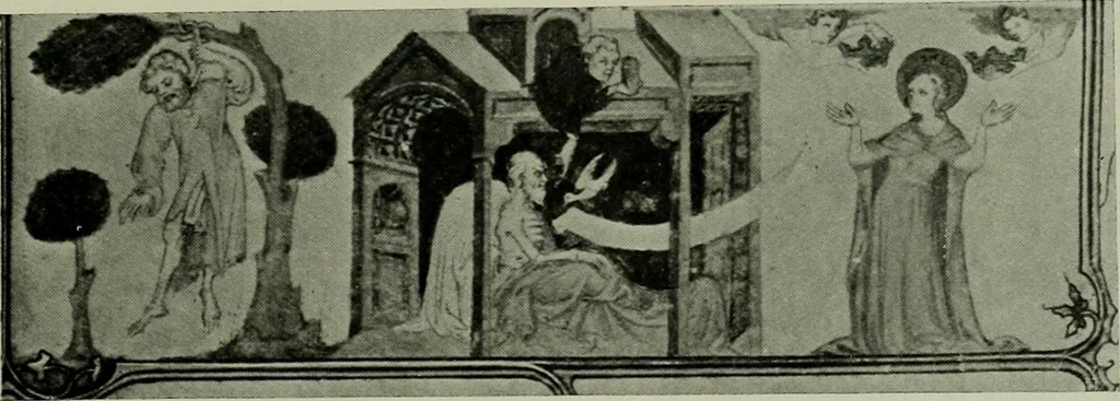 An illustration from L'art religieux de la fin du moyen âge en France; étude sur l'iconographie du moyen âge et sur ses sources d'inspiration;, 1908, leaf 366