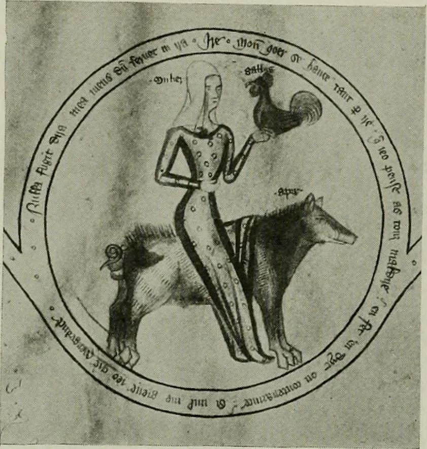An illustration from L'art religieux de la fin du moyen âge en France; étude sur l'iconographie du moyen âge et sur ses sources d'inspiration;, 1908, leaf 369