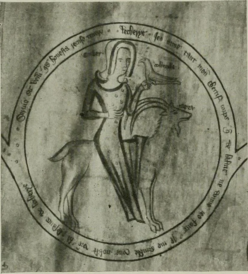 An illustration from L'art religieux de la fin du moyen âge en France; étude sur l'iconographie du moyen âge et sur ses sources d'inspiration;, 1908, leaf 371