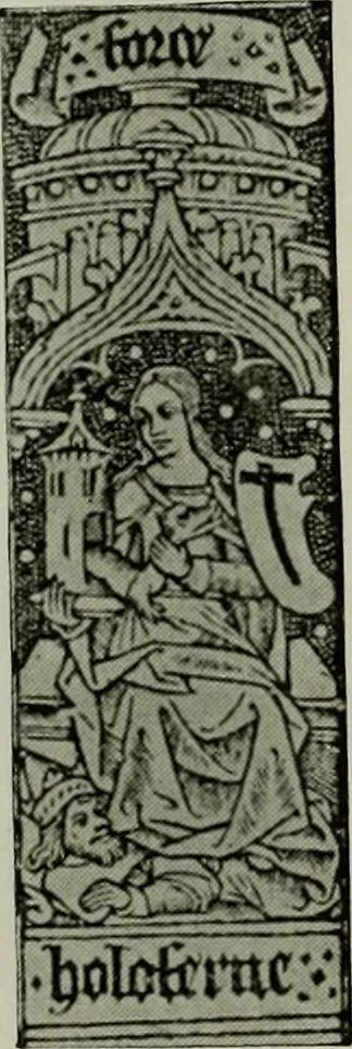 An illustration from L'art religieux de la fin du moyen âge en France; étude sur l'iconographie du moyen âge et sur ses sources d'inspiration;, 1908, leaf 373