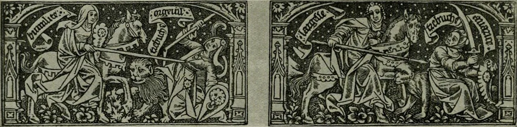 An illustration from L'art religieux de la fin du moyen âge en France; étude sur l'iconographie du moyen âge et sur ses sources d'inspiration;, 1908, leaf 377