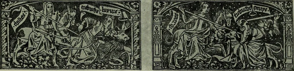 An illustration from L'art religieux de la fin du moyen âge en France; étude sur l'iconographie du moyen âge et sur ses sources d'inspiration;, 1908, leaf 378