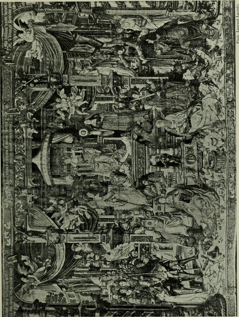 An illustration from L'art religieux de la fin du moyen âge en France; étude sur l'iconographie du moyen âge et sur ses sources d'inspiration;, 1908, leaf 384