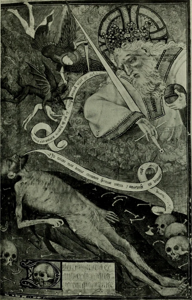 An illustration from L'art religieux de la fin du moyen âge en France; étude sur l'iconographie du moyen âge et sur ses sources d'inspiration;, 1908, leaf 392