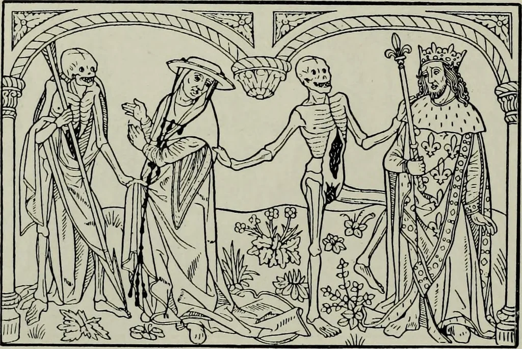 An illustration from L'art religieux de la fin du moyen âge en France; étude sur l'iconographie du moyen âge et sur ses sources d'inspiration;, 1908, leaf 409