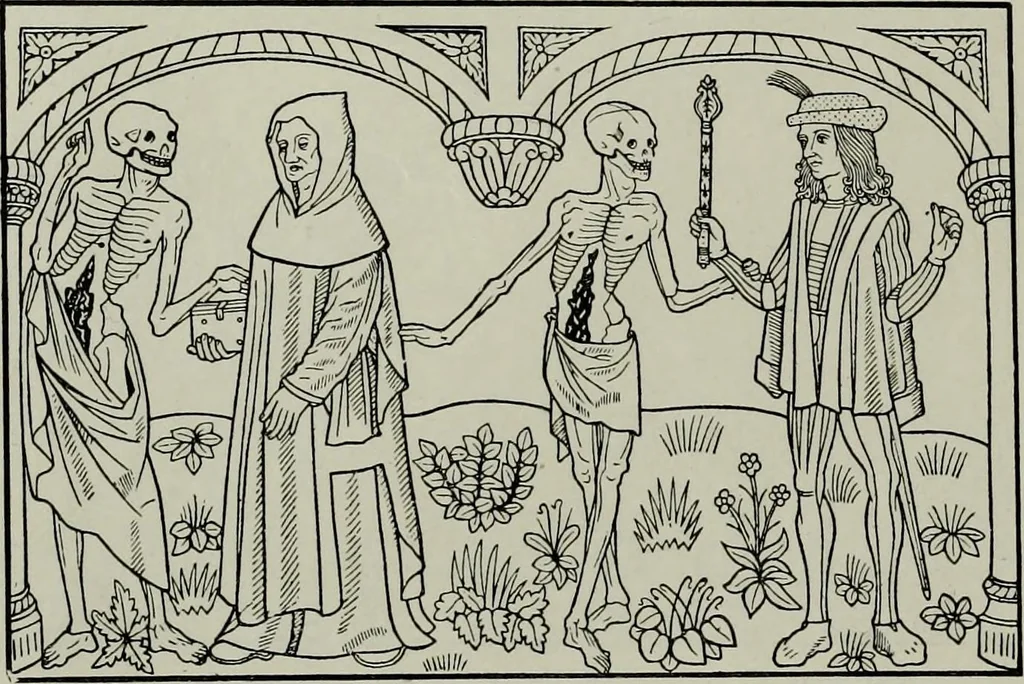 An illustration from L'art religieux de la fin du moyen âge en France; étude sur l'iconographie du moyen âge et sur ses sources d'inspiration;, 1908, leaf 411