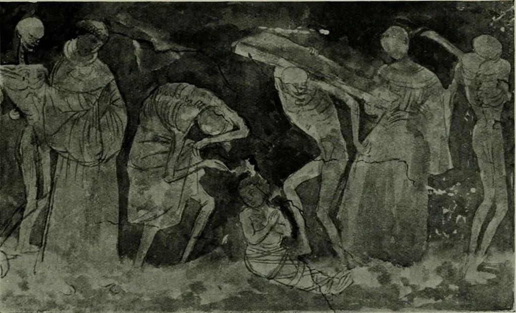 An illustration from L'art religieux de la fin du moyen âge en France; étude sur l'iconographie du moyen âge et sur ses sources d'inspiration;, 1908, leaf 420