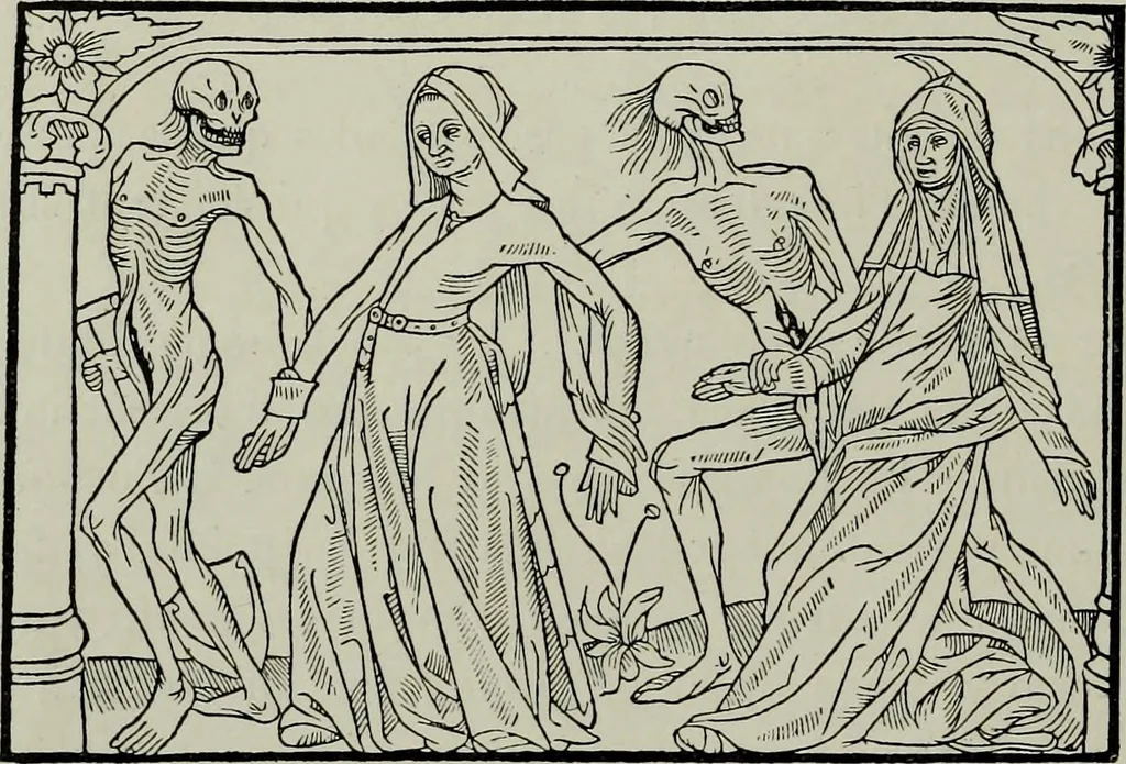 An illustration from L'art religieux de la fin du moyen âge en France; étude sur l'iconographie du moyen âge et sur ses sources d'inspiration;, 1908, leaf 423