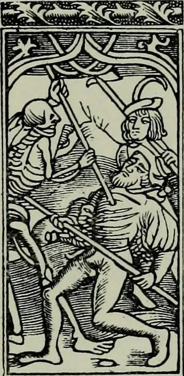 An illustration from L'art religieux de la fin du moyen âge en France; étude sur l'iconographie du moyen âge et sur ses sources d'inspiration;, 1908, leaf 424