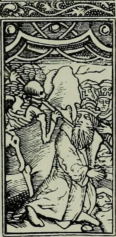 An illustration from L'art religieux de la fin du moyen âge en France; étude sur l'iconographie du moyen âge et sur ses sources d'inspiration;, 1908, leaf 424