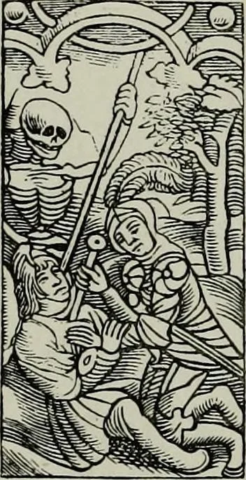 An illustration from L'art religieux de la fin du moyen âge en France; étude sur l'iconographie du moyen âge et sur ses sources d'inspiration;, 1908, leaf 425