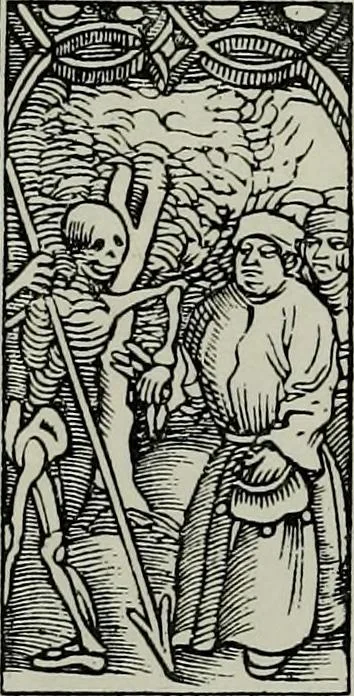 An illustration from L'art religieux de la fin du moyen âge en France; étude sur l'iconographie du moyen âge et sur ses sources d'inspiration;, 1908, leaf 425