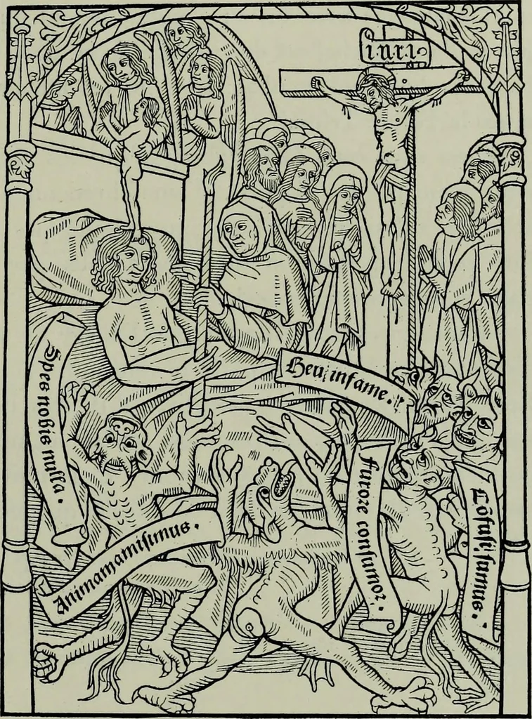An illustration from L'art religieux de la fin du moyen âge en France; étude sur l'iconographie du moyen âge et sur ses sources d'inspiration;, 1908, leaf 434