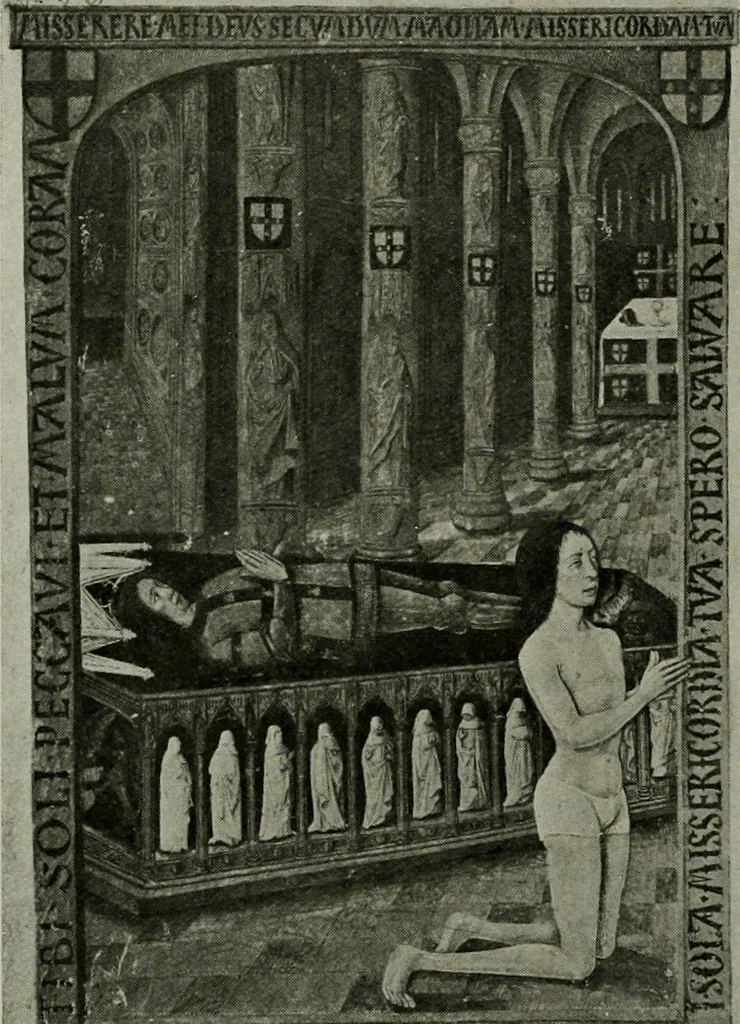 An illustration from L'art religieux de la fin du moyen âge en France; étude sur l'iconographie du moyen âge et sur ses sources d'inspiration;, 1908, leaf 467