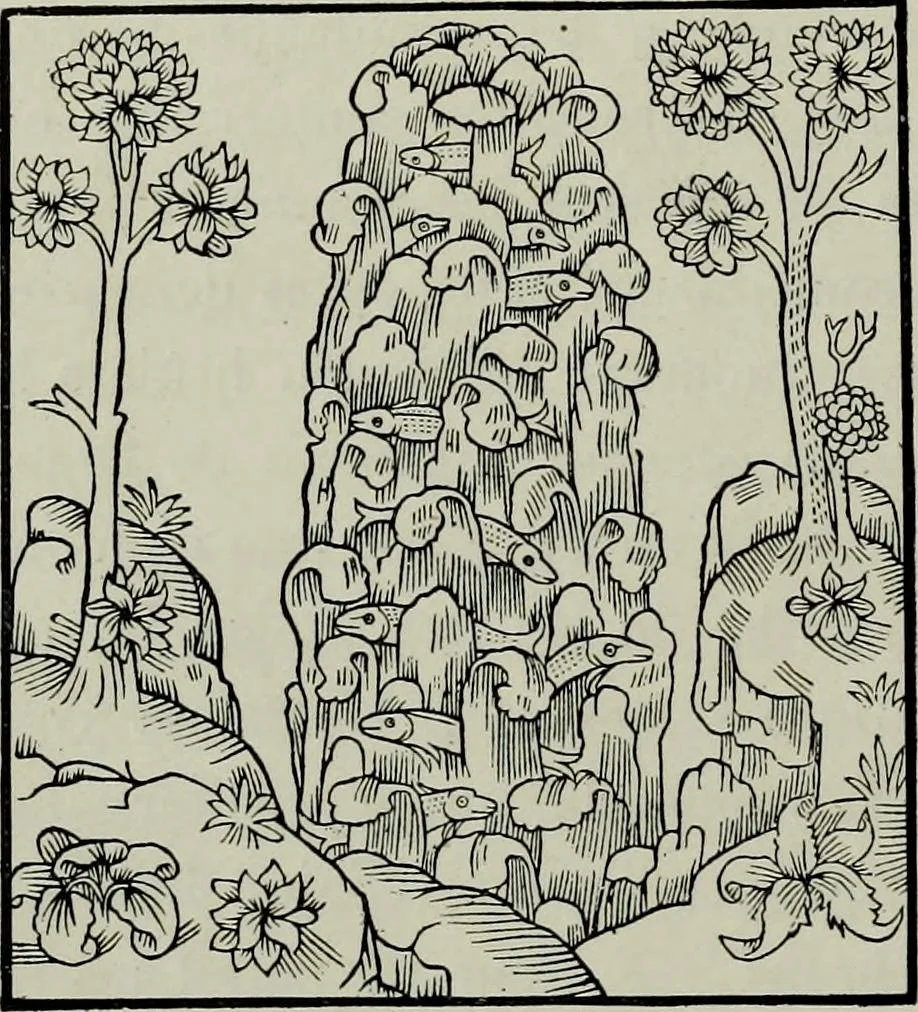 An illustration from L'art religieux de la fin du moyen âge en France; étude sur l'iconographie du moyen âge et sur ses sources d'inspiration;, 1908, leaf 493