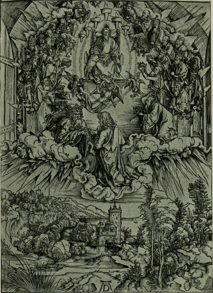 An illustration from L'art religieux de la fin du moyen âge en France; étude sur l'iconographie du moyen âge et sur ses sources d'inspiration;, 1908, leaf 496