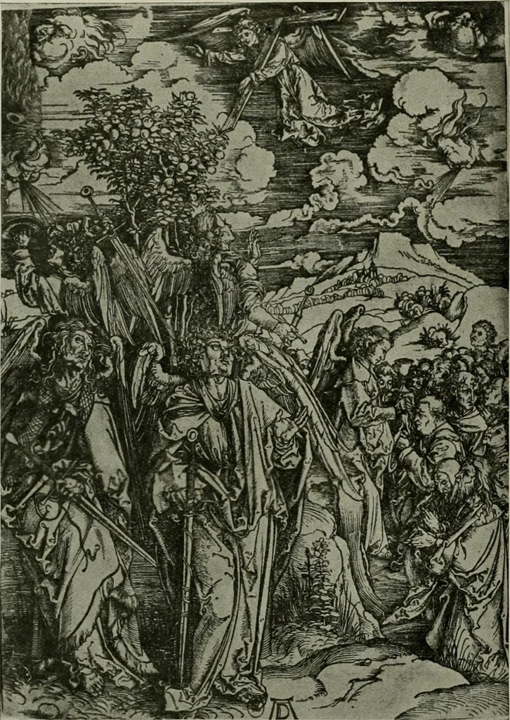An illustration from L'art religieux de la fin du moyen âge en France; étude sur l'iconographie du moyen âge et sur ses sources d'inspiration;, 1908, leaf 499