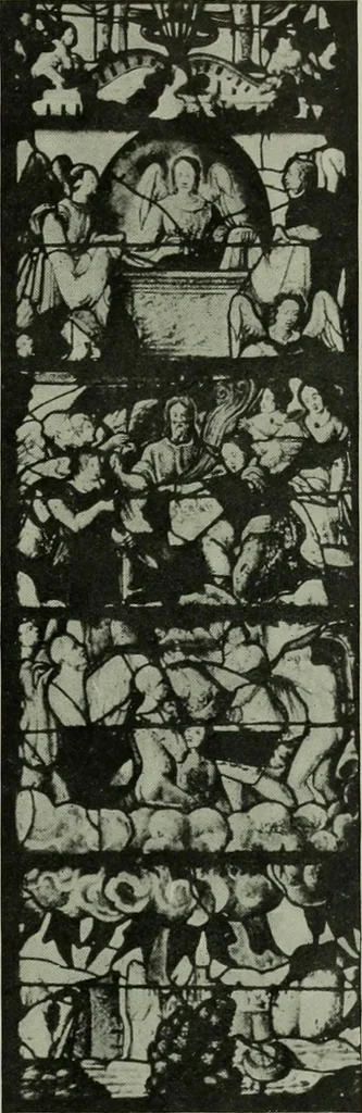 An illustration from L'art religieux de la fin du moyen âge en France; étude sur l'iconographie du moyen âge et sur ses sources d'inspiration;, 1908, leaf 504