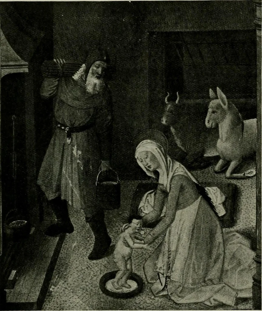 An illustration from L'art religieux de la fin du moyen âge en France; étude sur l'iconographie du moyen âge et sur ses sources d'inspiration;, 1908, leaf 51
